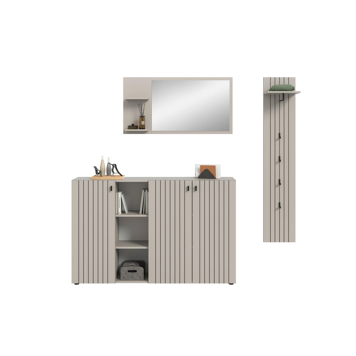 Garderobenset STATION Cashmere B/H/T: ca. 201x192x37 cm STATION - Cashmere (201,00/192,00/37,00cm) - xonox.home