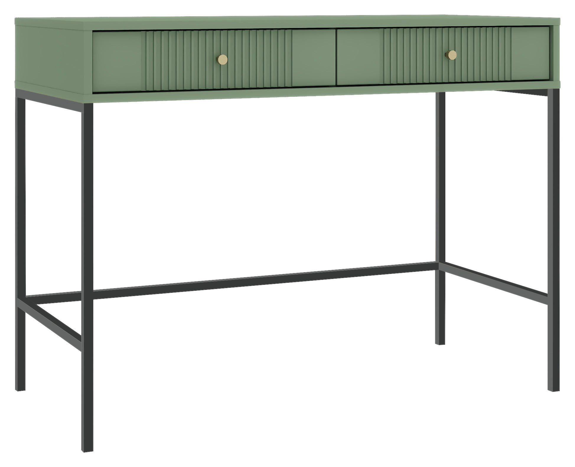 Schminktisch ISEO grün B/H/T: ca. 104,3x79x60 cm ISEO - grün (104,30/79,00/60,00cm) - WIPMEB