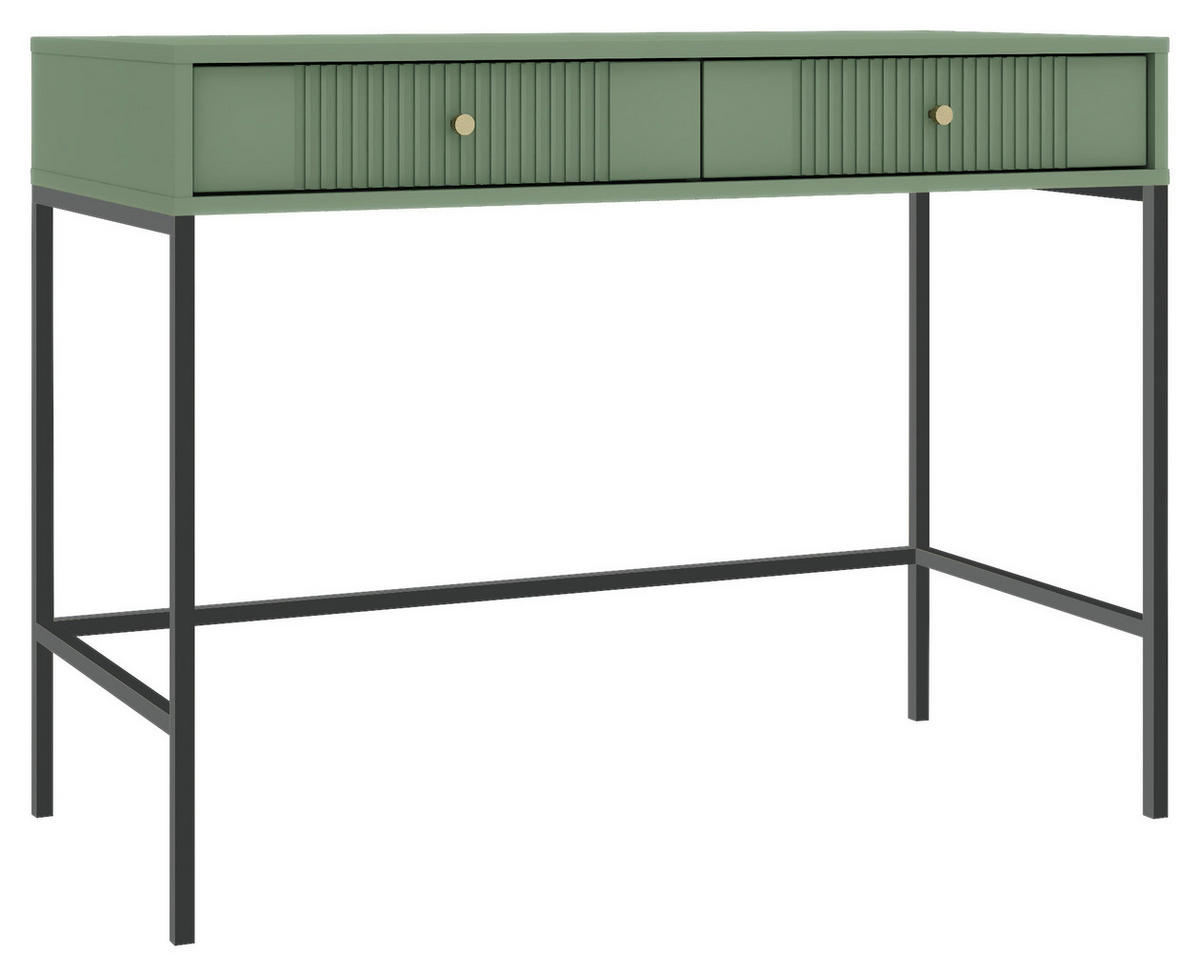 Schminktisch ISEO grün B/H/T: ca. 104,3x79x60 cm ISEO - grün (104,30/79,00/60,00cm) - WIPMEB
