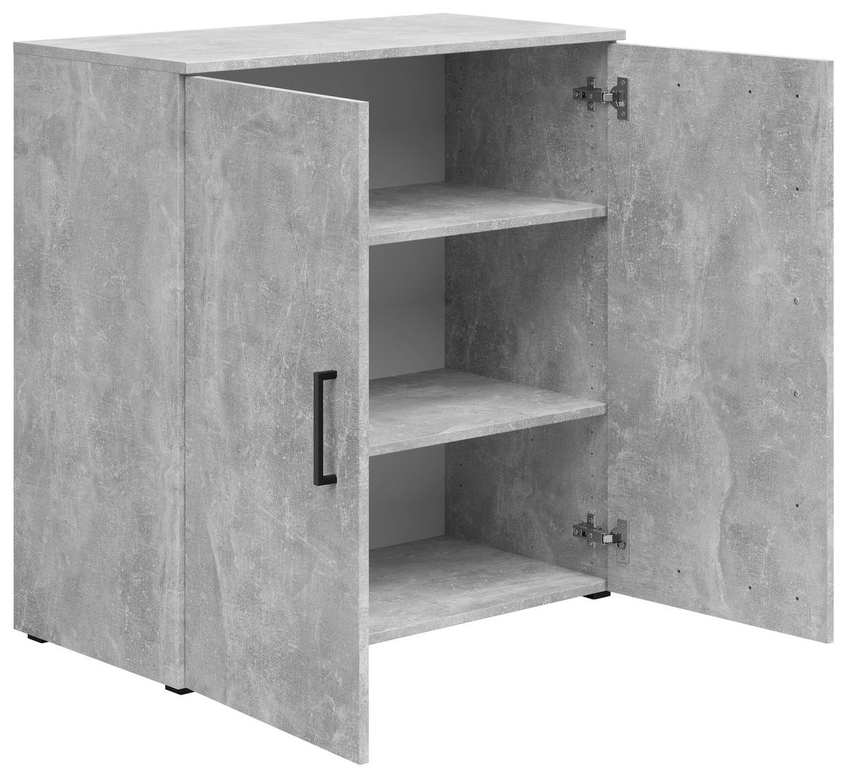 Kommode Multi-Stauraum Typ 24 Beton Optik B/H/T: ca. 80x83x40 cm Multi-Stauraum Typ 24 - Beton (80,00/83,00/40,00cm)
