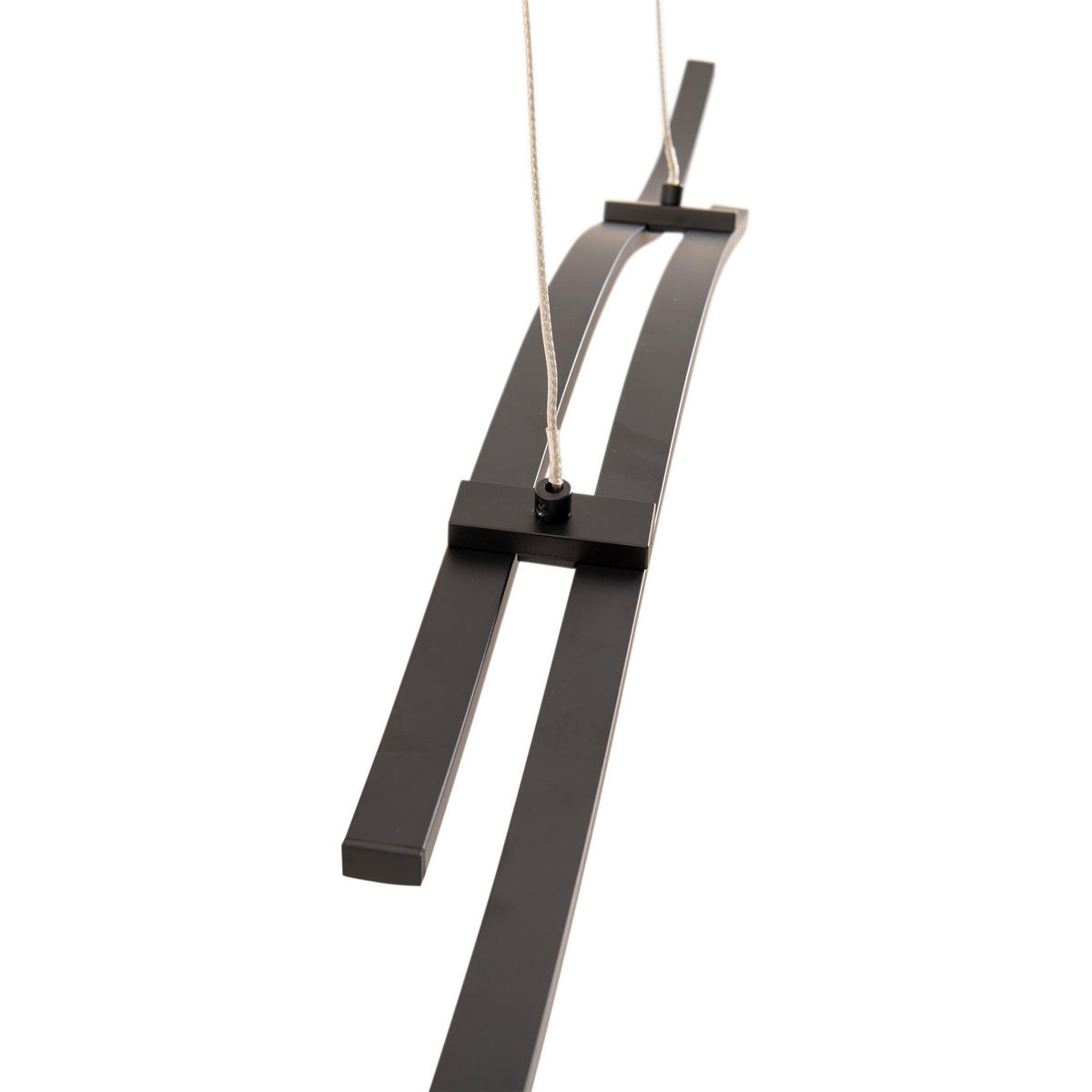 Näve Leuchten Pendelleuchte 7091722 schwarz Kunststoff Metall B/H/T: ca. 8,5x110x96 cm null 2 Brennstellen Onda - schwarz (8,50/110,00/96,00cm) - Näve Leuchten