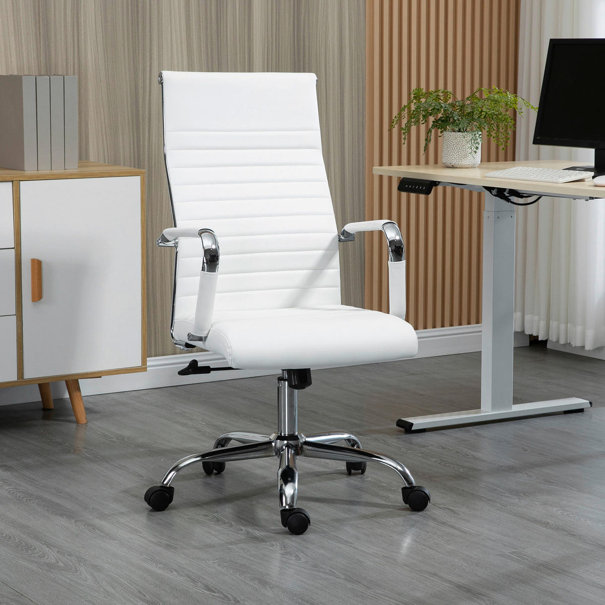 Gaming-Sessel 921-383WT weiß 921-383WT - weiß (54,00/114,00/62,00cm) - Vinsetto
