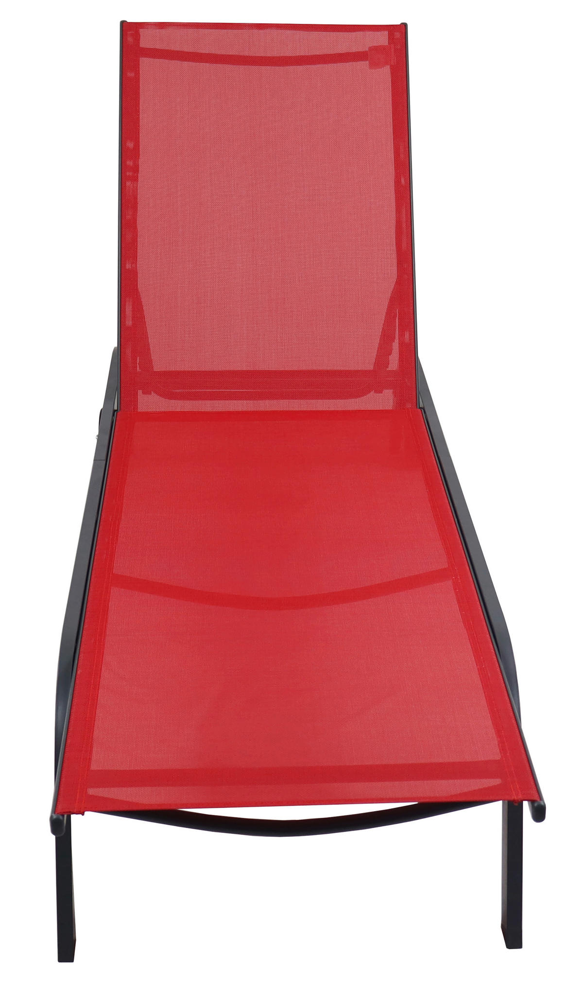 VCM Sonnenliege Sonlas rot Textilene B/H/L: ca. 58x32x192 cm Sonlas - rot (192,00/58,00/32,00cm) - VCM