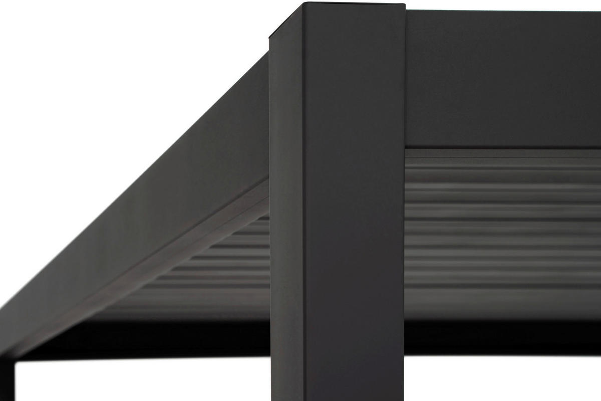 Mirador Pergola Deluxe anthrazit Aluminium B/H/L: ca. 400x250x300 cm Deluxe - anthrazit (300,00/400,00/250,00cm) - Mirador