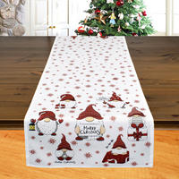 Tischläufer Tischläufer Wichtel 40x140cm - weiß/rot (40,00/140,00cm)