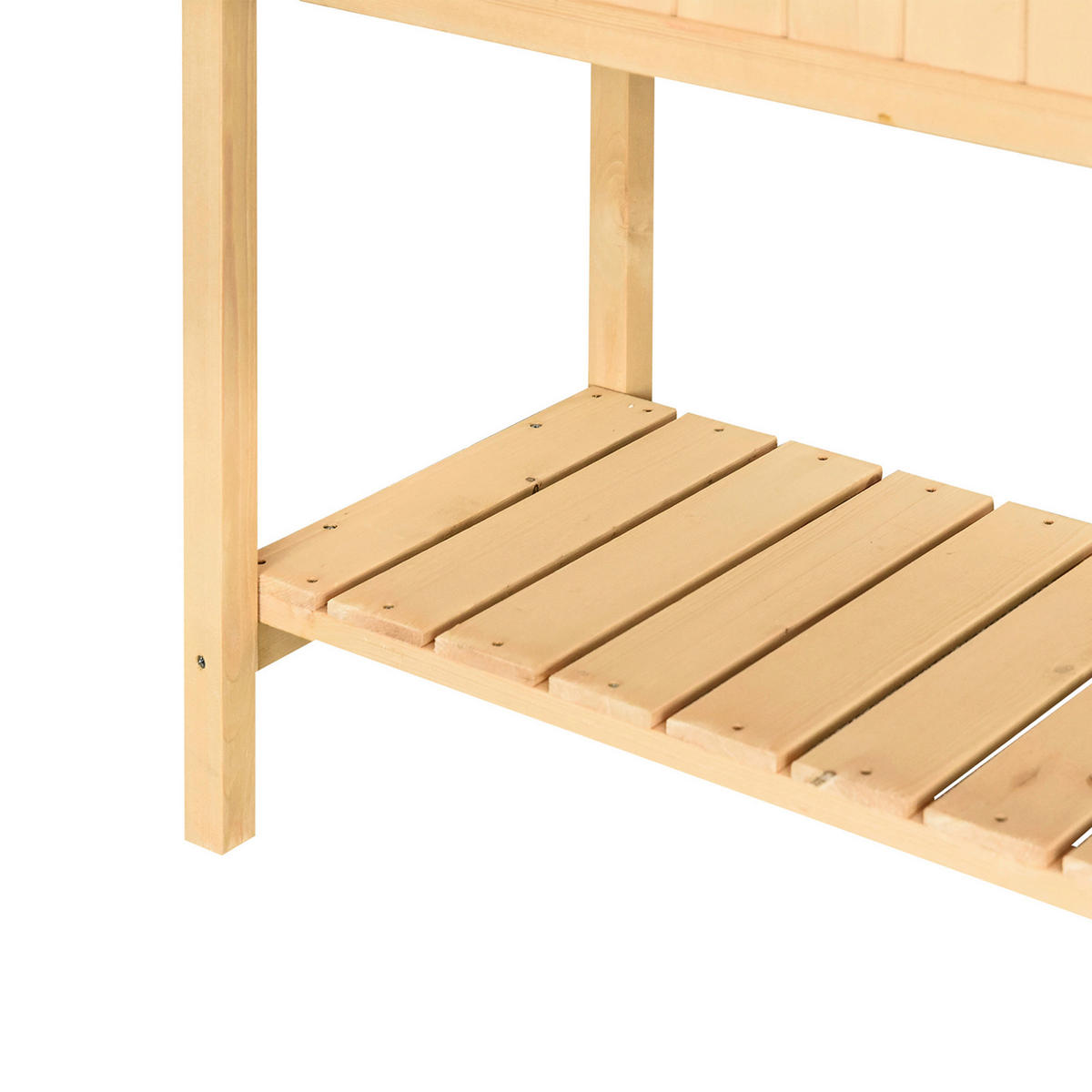 Outsunny Pflanztisch natur B/H/L: ca. 60x22x120 cm ca. 30 kg Pflanztisch 845-238 - natur (120,00/60,00/22,00cm) - Outsunny