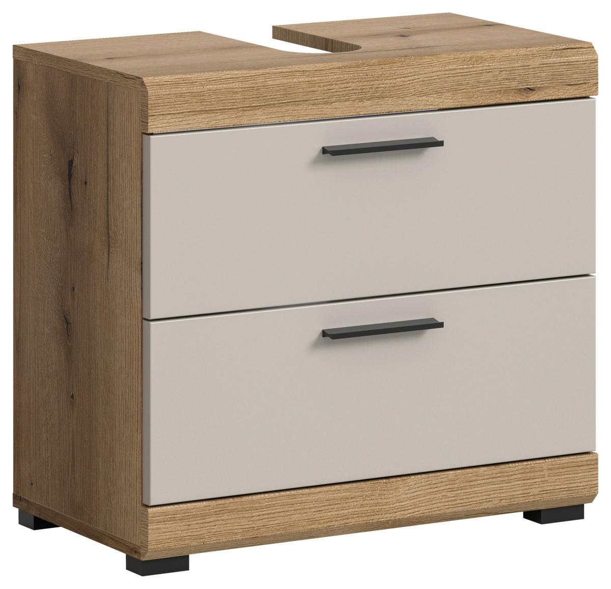 Waschbeckenunterschrank Scout Evoke Oak Nachbildung Kaschmirgrau Nachbildung B/H/T: ca. 60x56x34 cm Scout - Kaschmirgrau (60,00/56,00/34,00cm) - xonox.home