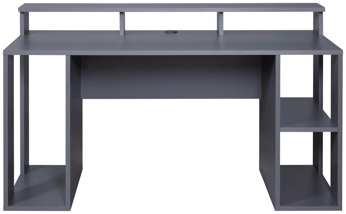 Schreibtisch Match Point anthrazit beschichtet Nachbildung B/H/L: ca. 91x76,5x160 cm Match Point - anthrazit (160,00/91,00/76,50cm) - Inter Link