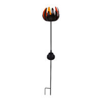 LED Solarspieß NV5226247 Kupfer Kunststoff B/H/T: ca. 15x90x15 cm Blume - Kupfer (15,00/90,00/15,00cm) - Näve Leuchten