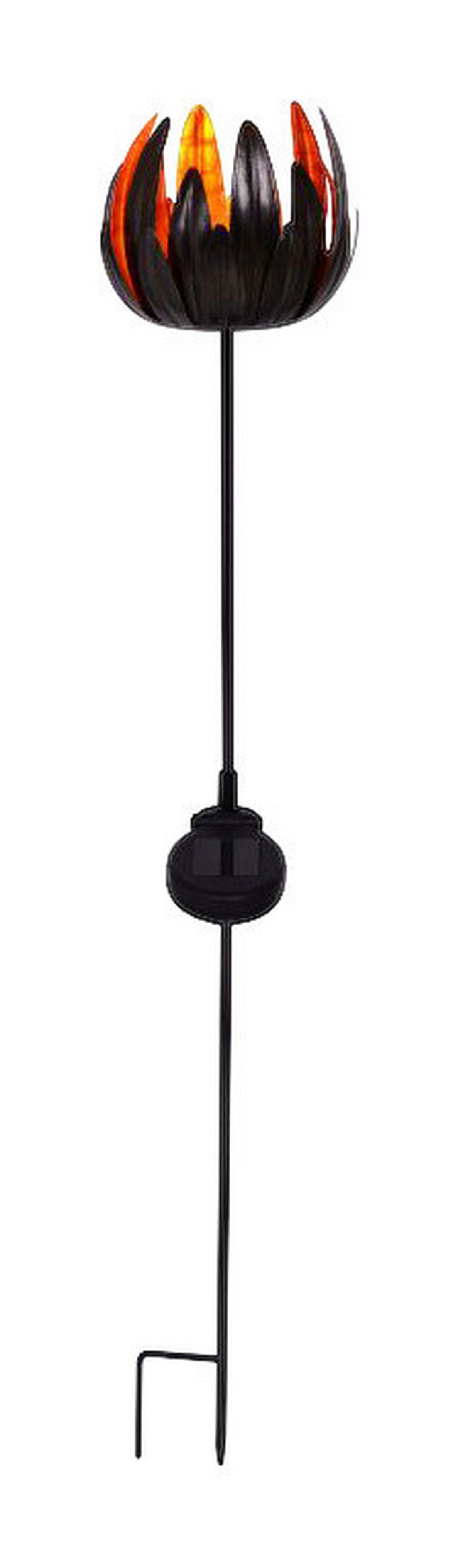 LED Solarspieß NV5226247 Kupfer Kunststoff B/H/T: ca. 15x90x15 cm Blume - Kupfer (15,00/90,00/15,00cm) - Näve Leuchten