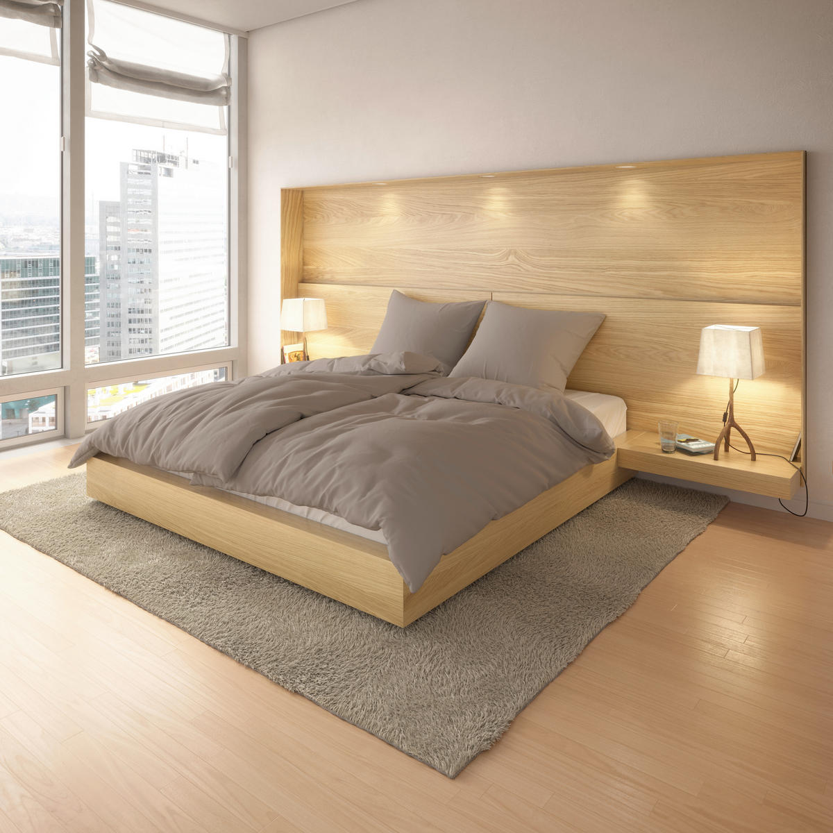 Baumwoll Bettwäsche Renforce Bettwäsche_Renforce Uni 135x200cm - taupe (135,00/200,00cm) - beau rêve