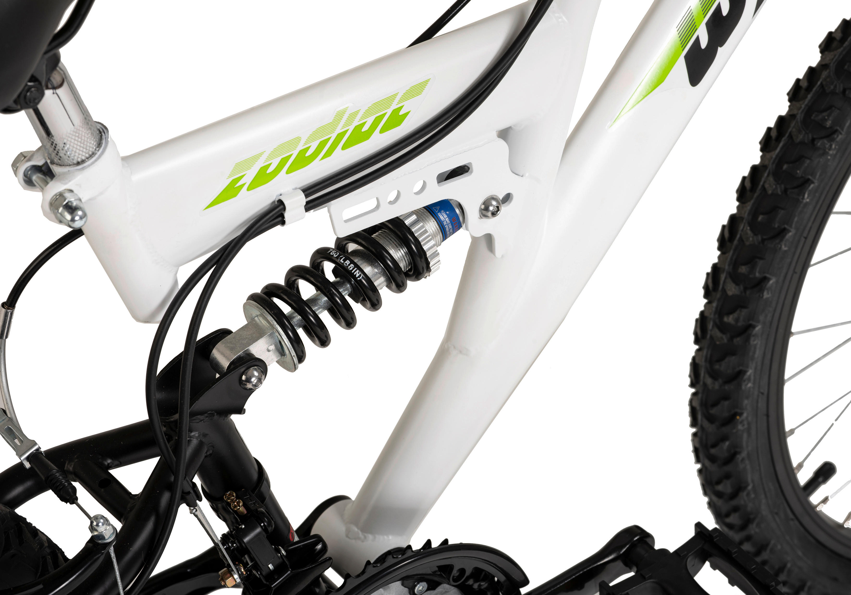 WYLD Kinder-Mountainbike Zodiac ZODIAC 24 Zoll Rahmenhöhe 38 cm 18 Gänge weiß weiß ca. 24 Zoll Zodiac - weiß - WYLD