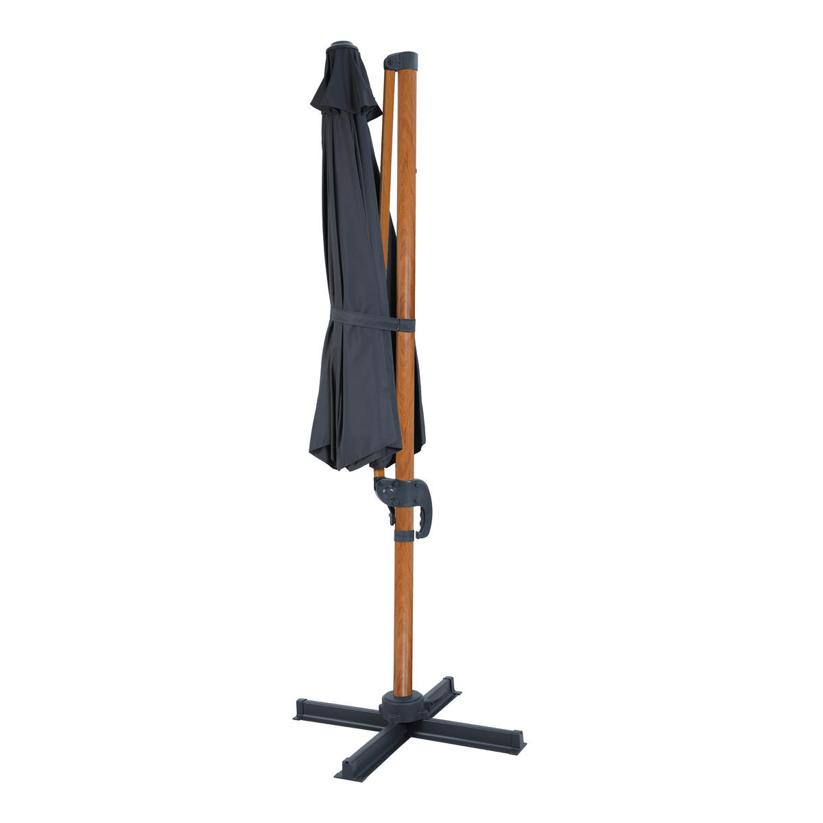 AXI Outdoor Living Ampelschirm Marisol grau Textil B/H/L: ca. 300x235x300 cm Marisol - braun/grau (300,00/300,00/235,00cm) - AXI Outdoor Living