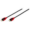 Vivanco HDMI-Kabel schwarz rot HDMI-Kabel_High_Speed 1,5m - rot/schwarz (150,00cm) - Vivanco