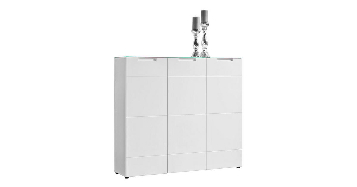 Elegantes Poco Kommode Weiss Hochglanz Ebenbild