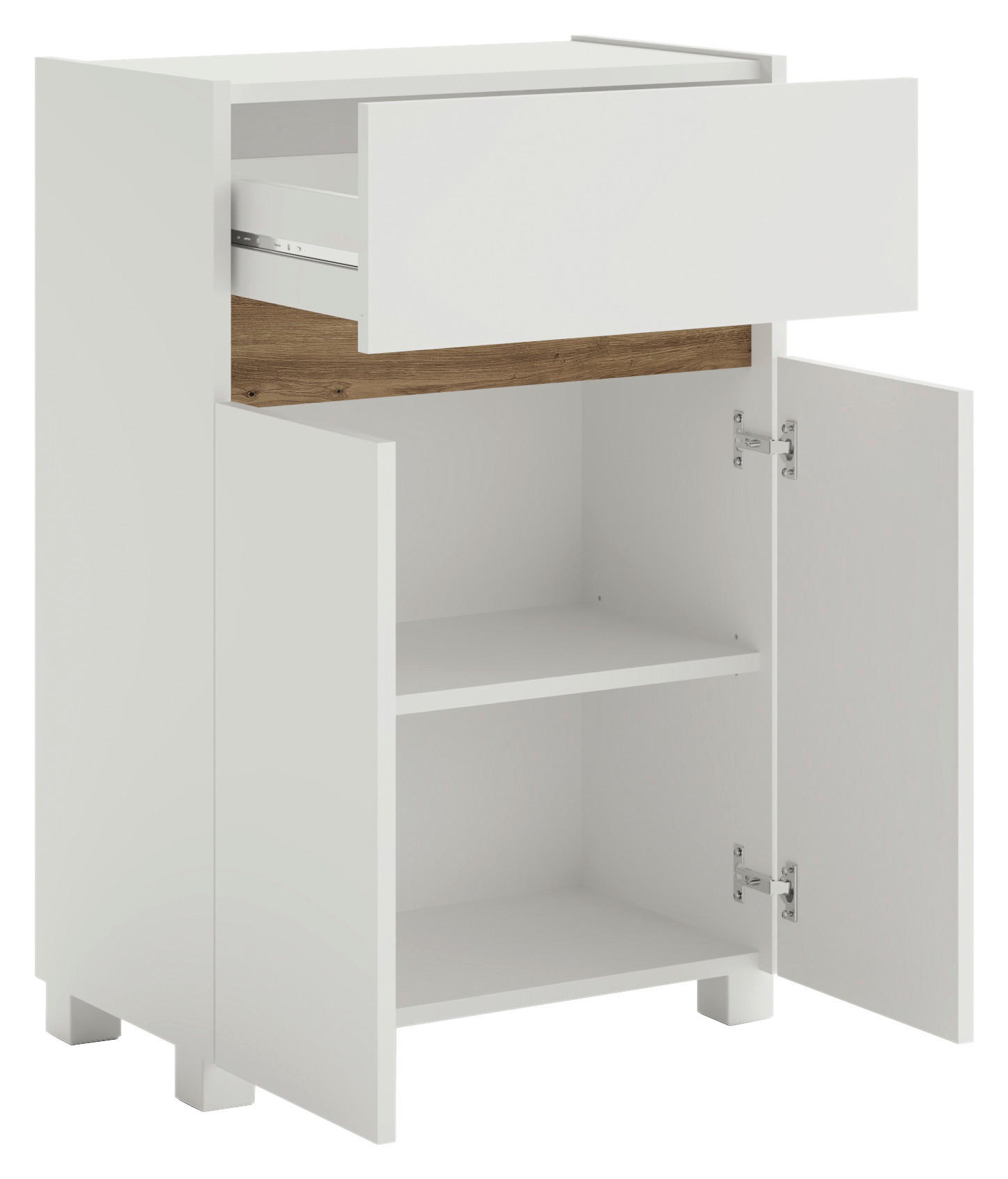 Unterschrank Cosmo perlweiß B/H/T: ca. 56,9x84,8x33 cm Cosmo - perlweiß (56,90/84,80/33,00cm) - Möbelpartner
