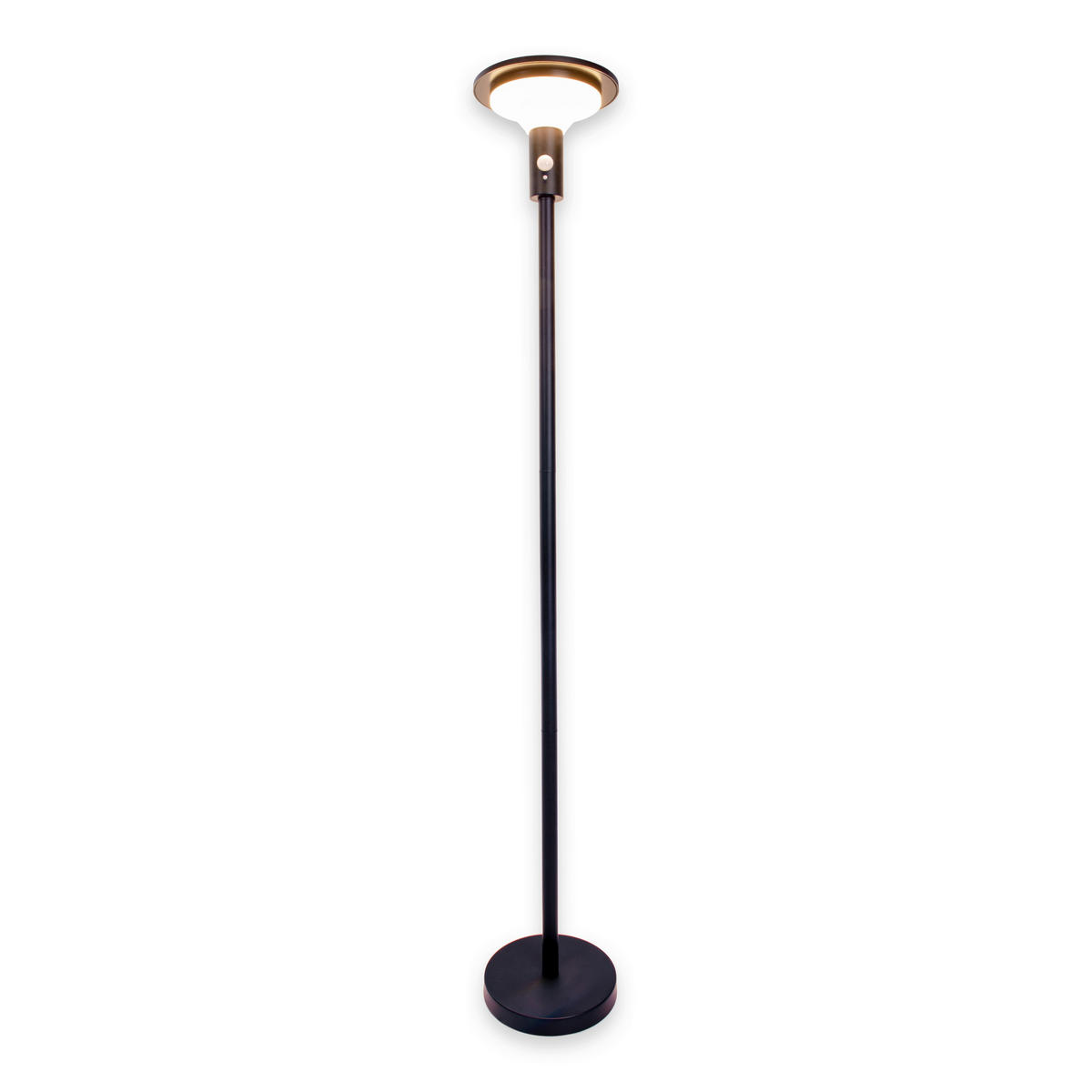 LED-Solarleuchte 2071622 schwarz Edelstahl Kunststoff H/D: ca. 140x21 cm LED Solarstehleuchte "NORA" - schwarz (21,00/140,00cm) - Näve Leuchten