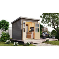 Karibu Gartenhaus Tony 2 grau B/H/L: ca. 214x219x242 cm Tony 2 - grau (242,00/214,00/219,00cm) - Karibu