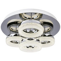 Deckenleuchte Chrom Metall H/D: ca. 20x48 cm LED-Deckenleuchte_Espen - Chrom (48,00/20,00cm)
