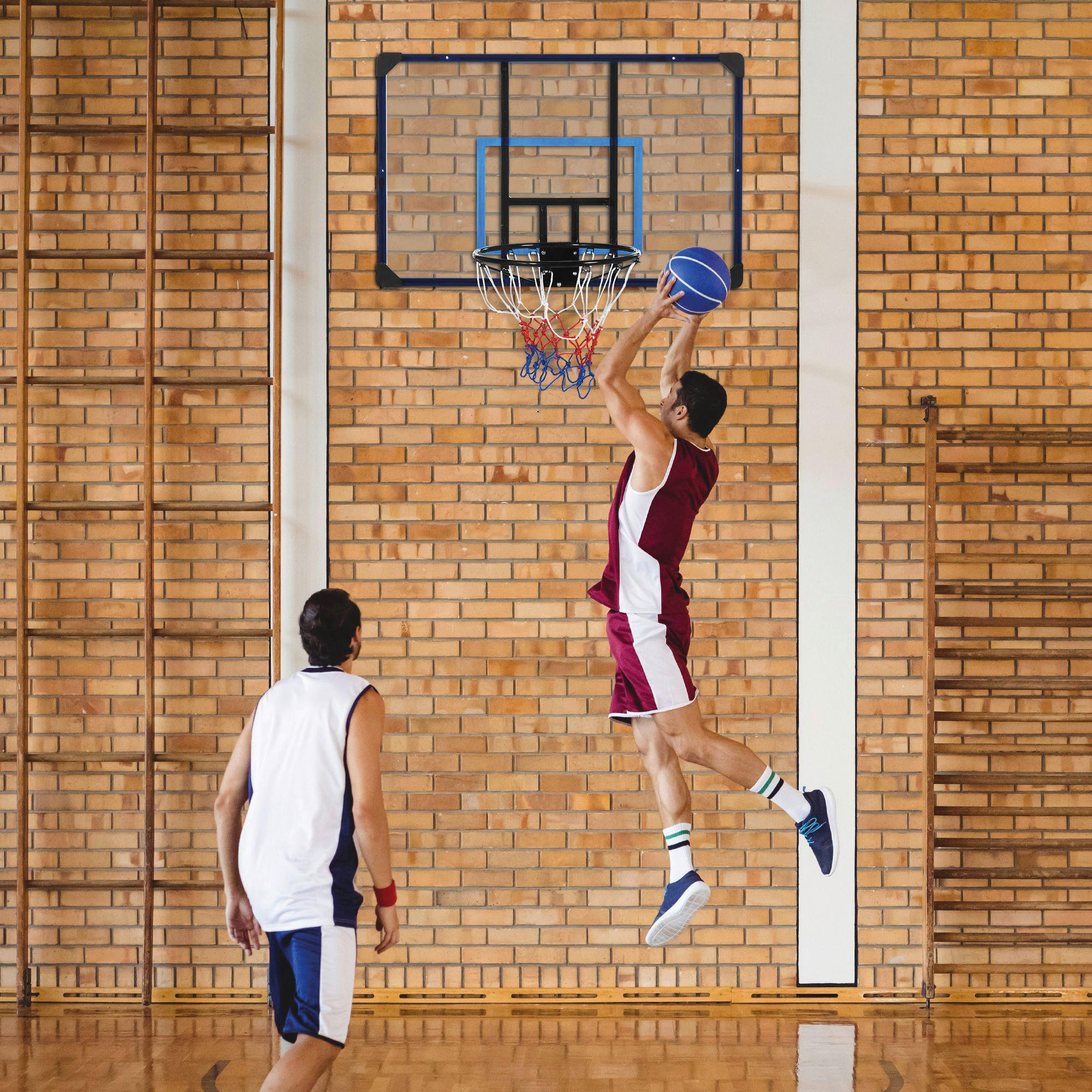 SPORTNOW Basketballkorb bunt B/H/L: ca. 61x73x113 cm Basketballkorb - bunt (113,00/61,00/73,00cm) - SPORTNOW