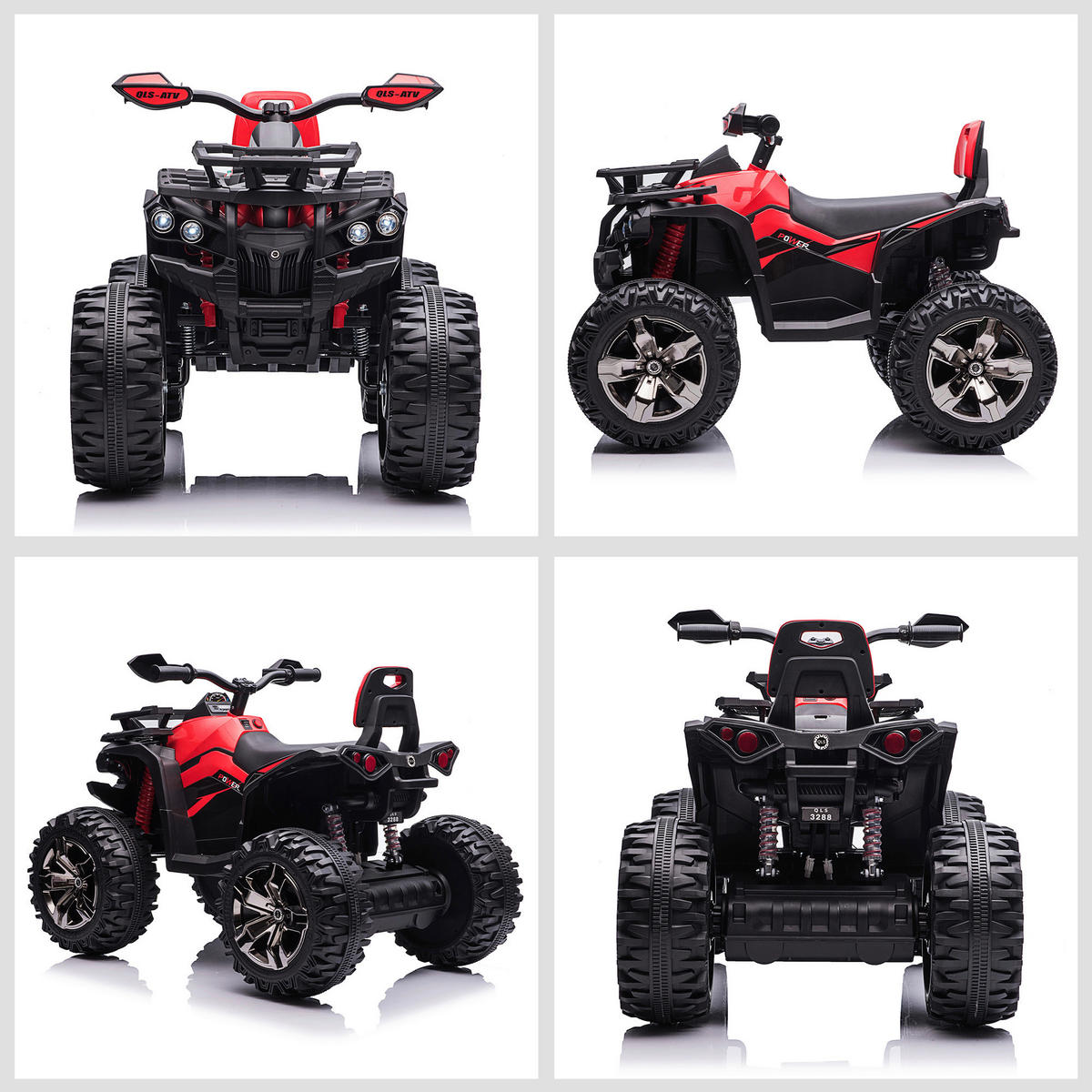 HOMCOM Kinderauto rot B/H/L: ca. 65x100x73 cm Kinder-Elektrofahrzeug - rot (73,00/65,00/100,00cm) - HOMCOM