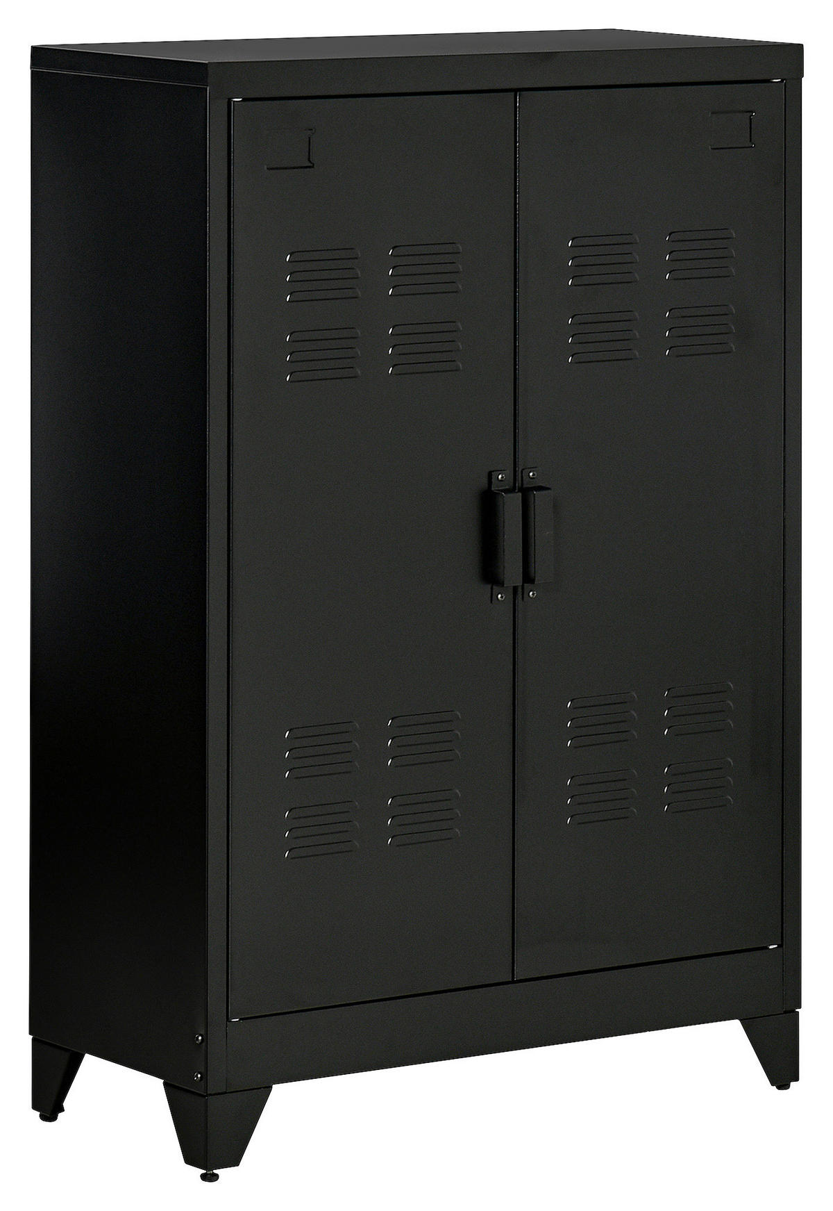 Sideboard 838-148BK schwarz B/H/T: ca. 75x110x33 cm 838-148BK - schwarz (75,00/110,00/33,00cm) - HOMCOM