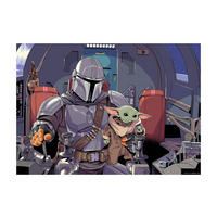 Komar Poster Mandalorian The Child Cockpit Disney B/L: ca. 40x30 cm Mandalorian The Child Cockpit - (40,00/30,00cm) - Komar