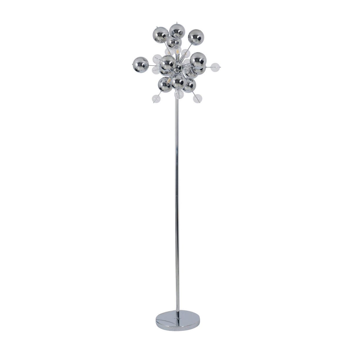 Näve Leuchten Stehleuchte 2027942 Chrom Glas Metall B/H/T: ca. 50x169x50 cm 6 Brennstellen Explosion - Chrom (50,00/169,00/50,00cm) - Näve Leuchten