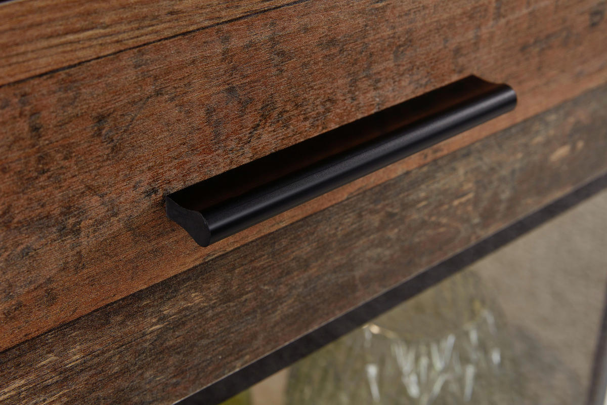 Wohnwand Mango Old Wood Nachbildung Matera Nachbildung B/H/T: ca. 246x182x37 cm Mango - (246,00/182,00/37,00cm) - Trendteam