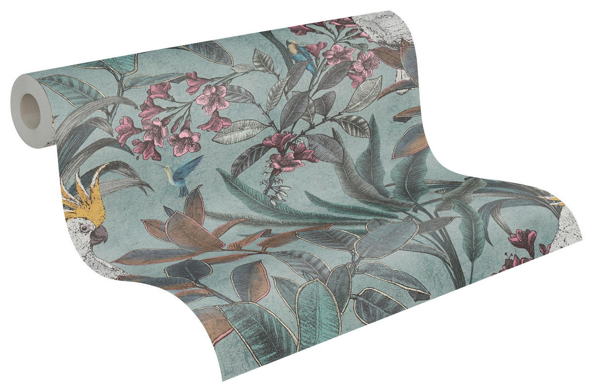 A.S.Creation Vliestapete pink blau B/H/D: ca. 53x1005x8 cm Vliestapete - blau/pink (8,00/1005,00cm) - A.S.Creation