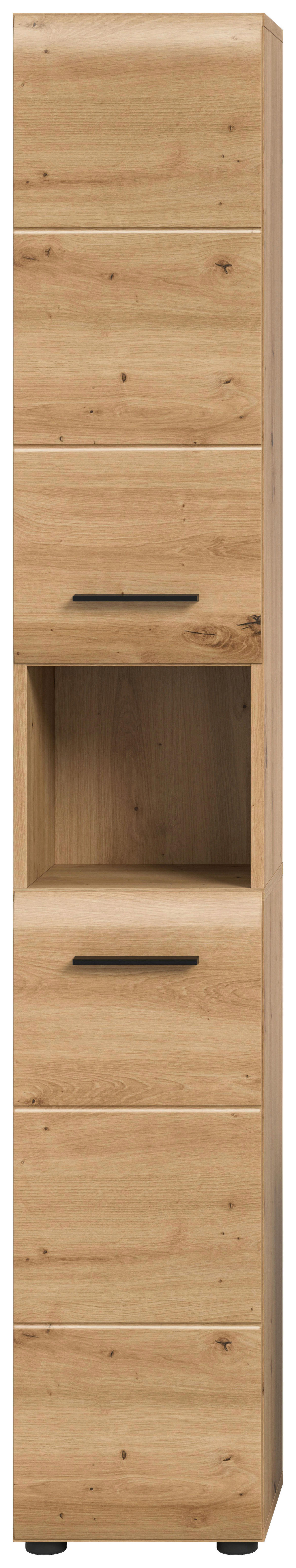 Hochschrank Ice Artisan Oak Nachbildung B/H/T: ca. 30x185x30 cm Ice - (30,00/185,00/30,00cm) - xonox.home