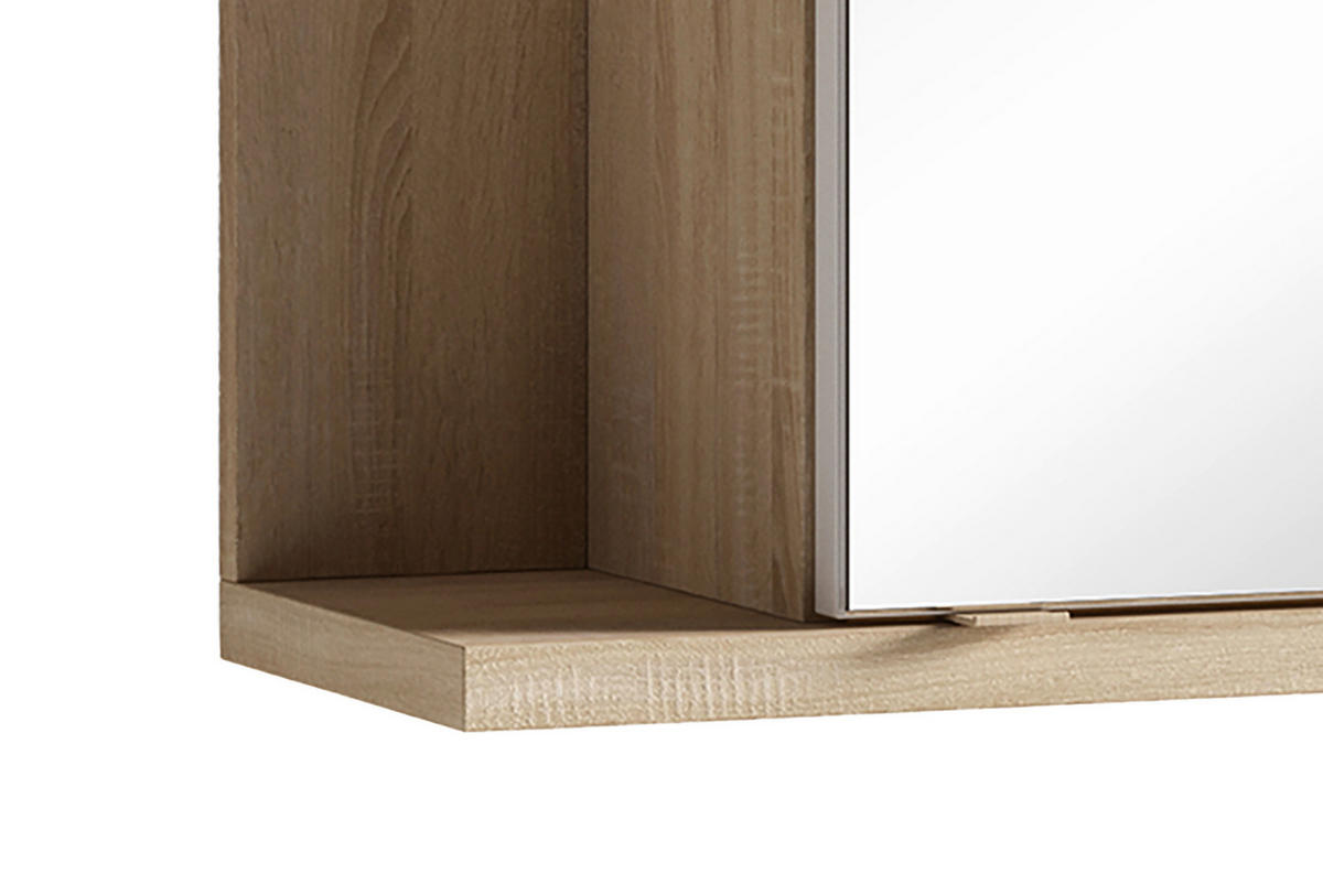 Spiegelschrank NEBRASKA Eiche Nachbildung B/H/T: ca. 60x70x25 cm NEBRASKA - Eiche (60,00/70,00/25,00cm) - byLIVING