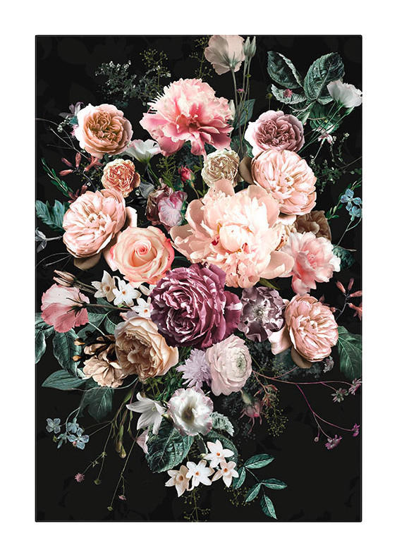 Komar Poster Charming Bouquet Blumen B/L: ca. 50x70 cm