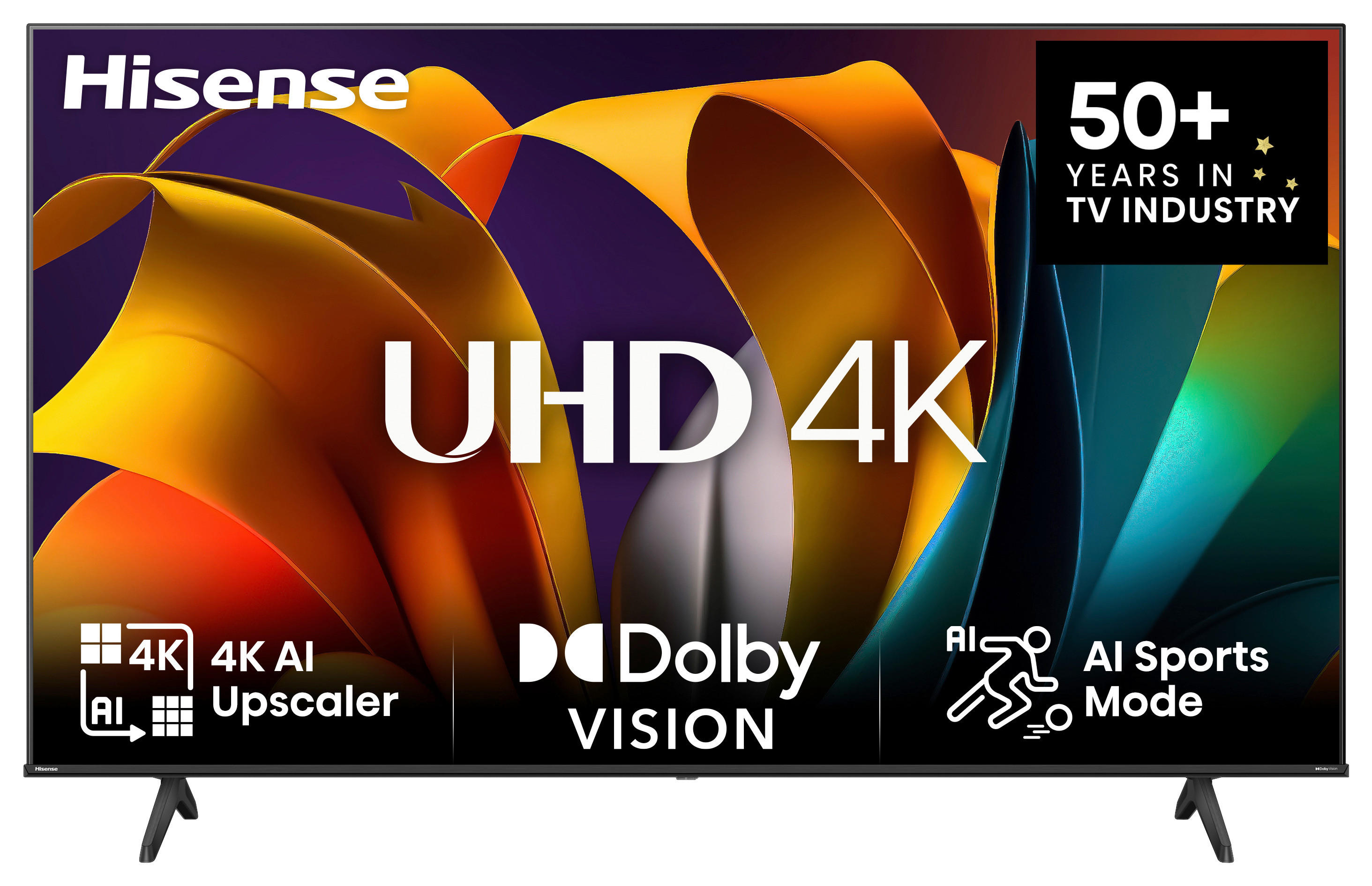 Hisense LED-TV 55 Zoll Diagonale ca. 139 cm LED-TV_55"_4k_55A6N_Hisense - schwarz (123,30/76,80/27,40cm) - Hisense