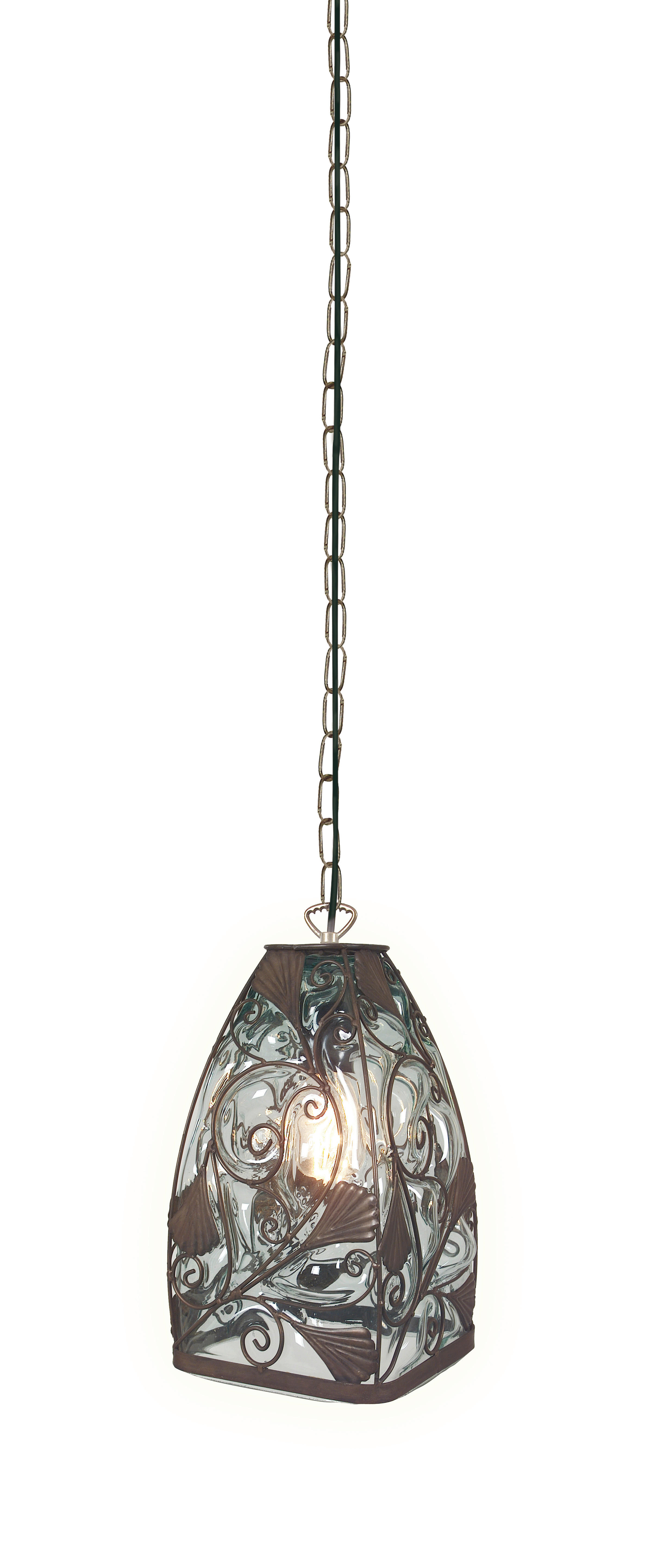 Näve Leuchten Pendelleuchte klar Metall Glas B/H/T: ca. 18x35x18 cm E27 1 Brennstellen ORIENT - klar (18,00/35,00/18,00cm) - Näve Leuchten