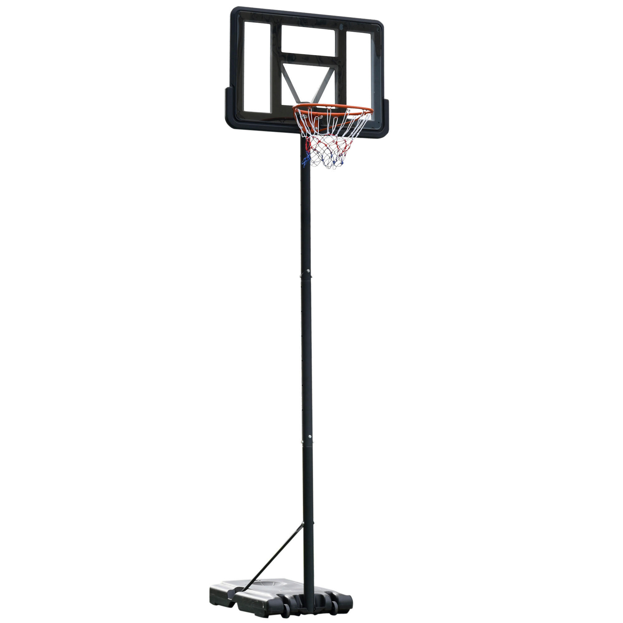 HOMCOM Basketballkorb schwarz B/H/L: ca. 75x110x370 cm