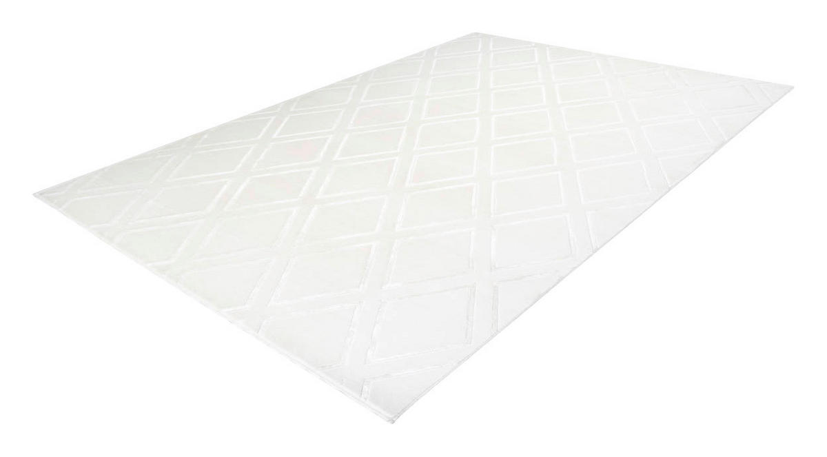 360Living Teppich Monroe weiß B/L: ca. 80x150 cm Monroe - weiß (80,00/150,00cm) - 360Living