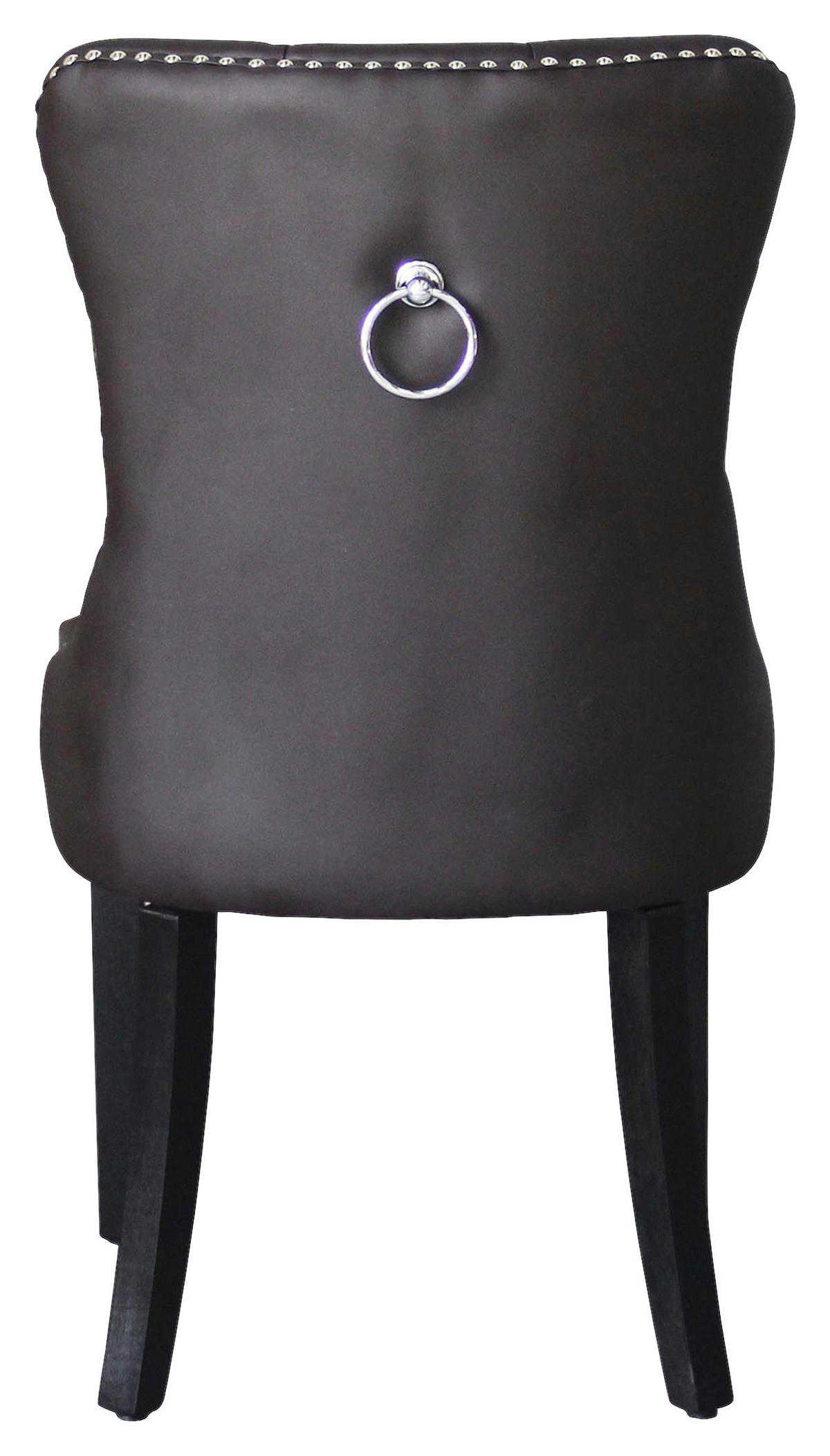 Stuhl DOMINO schwarz braun B/H/T: ca. 48,5x93x61 cm DOMINO - braun/schwarz (48,50/93,00/61,00cm) - byLIVING