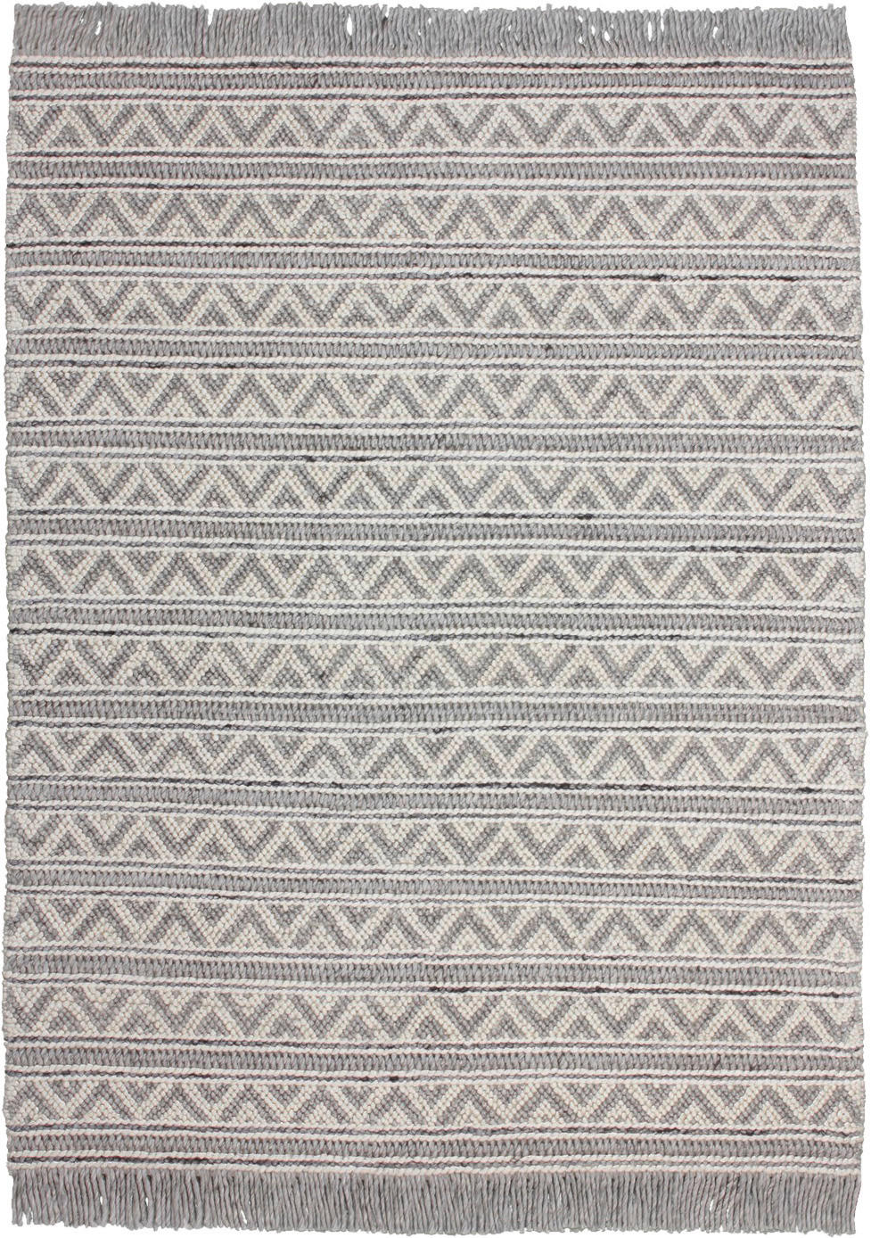 Kayoom Kurzflorteppich Natura 410 creme B/L: ca. 160x230 cm Natura 410 - creme/silber (160,00/230,00cm) - Kayoom