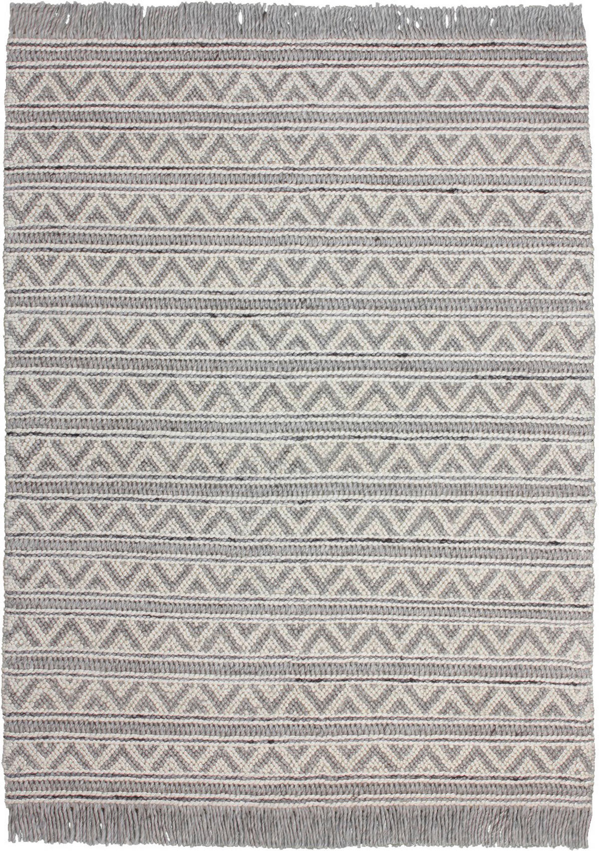 Kayoom Kurzflorteppich Natura 410 creme B/L: ca. 160x230 cm Natura 410 - creme/silber (160,00/230,00cm) - Kayoom