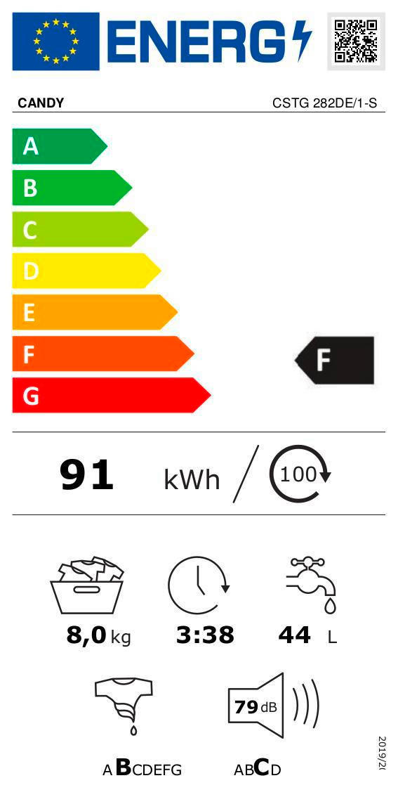 Candy Waschvollautomat CSTG 282DE/1-S we...
