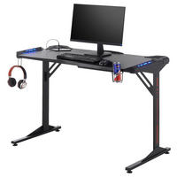 Gaming-Schreibtisch BC 3110 schwarz Carbon Optik B/H/T: ca. 119x78x60 cm BC 3110 - schwarz (119,00/78,00/60,00cm)