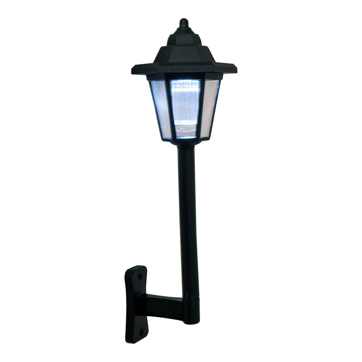 LED-Solarleuchte 5262703 schwarz Kunststoff B/H/T: ca. 11x43,5x12,5 cm LED Solarleuchte 3er SET 2-in-1 - schwarz (11,00/43,50/12,50cm) - Näve Leuchten