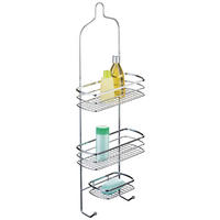 Dusch-Hängeregal Chrom Edelstahl B/H/T: ca. 22x62x10 cm Duschregal_Cassandra 280873 - Chrom (22,00/62,00/10,00cm) - Axentia