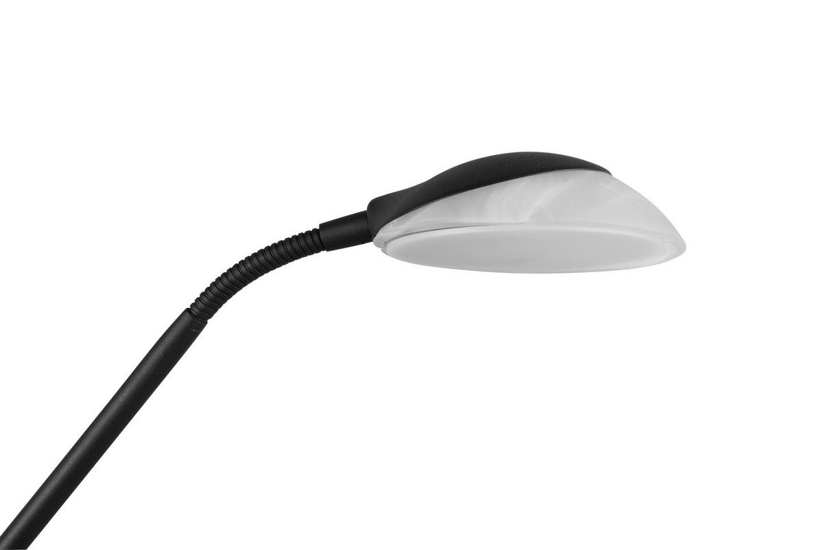 Reality Stehleuchte ORSON R40073532 mattschwarz weiß Metall Glas H/D: ca. 180x32 cm Orson - weiß/mattschwarz (32,00/180,00cm) - Reality