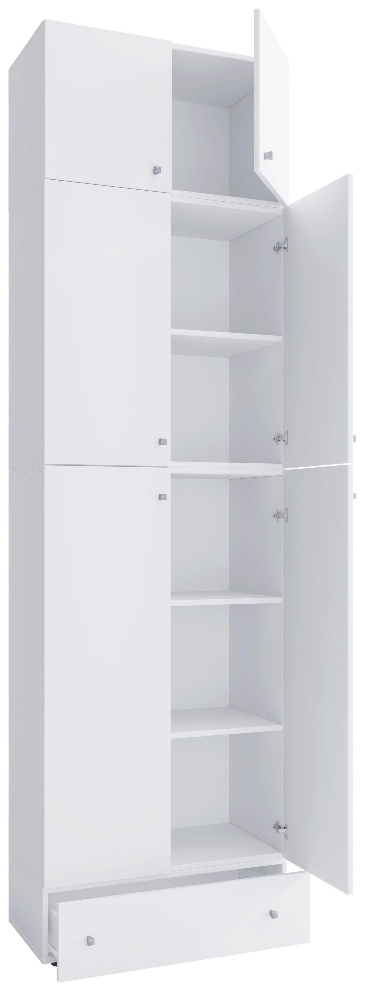 Kleiderschrank Lona weiß B/H/T: ca. 70x240x39 cm Lona - weiß (70,00/240,00/39,00cm) - VCM Möbel