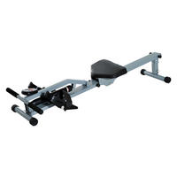 HOMCOM Ruderzugmaschine grauschwarz Stahl B/H/L: ca. 67,5x67x130 cm Ruderzugmaschine - grauschwarz (130,00/67,50/67,00cm) - HOMCOM