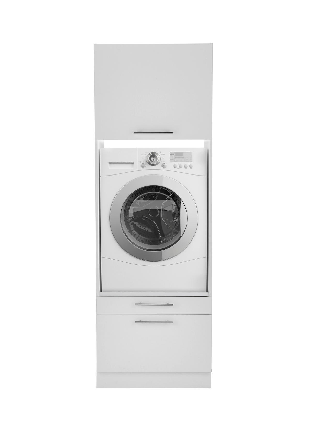 Respekta Hauswirtschaftsraum-Set Clara weiß matt B/H/T: ca. 234,8x200x67,6 cm Clara - weiß (234,80/200,00/67,60cm) - Respekta