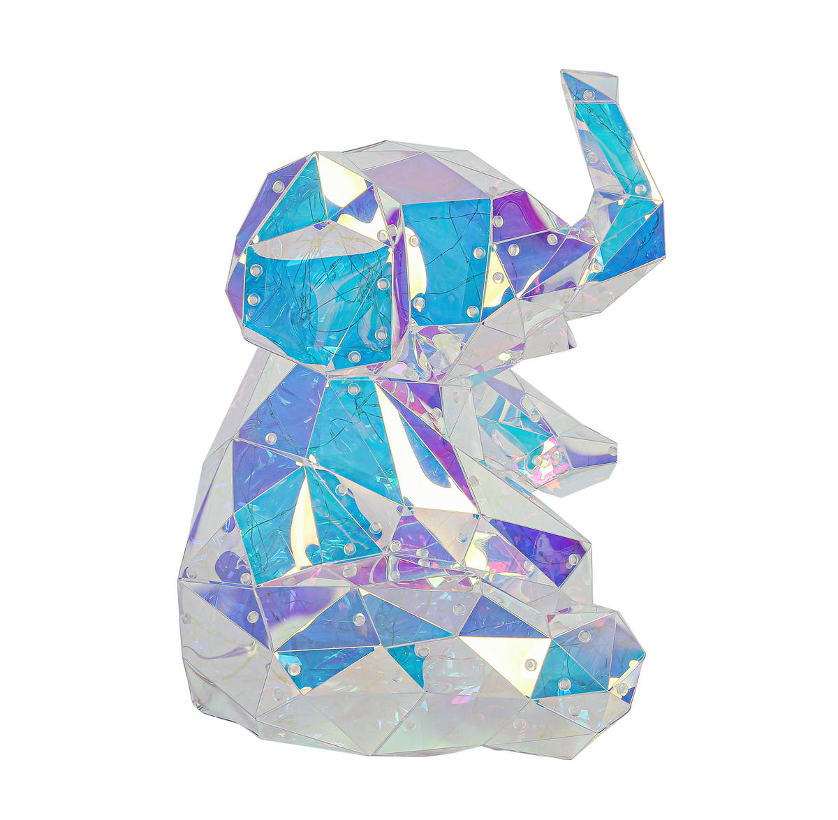 Nolo LED-Dekoleuchte transparent B/H/L: ca. 34x30x42 cm LED-Dekoleuchte_Elefant - transparent (42,00/34,00/30,00cm) - Nolo