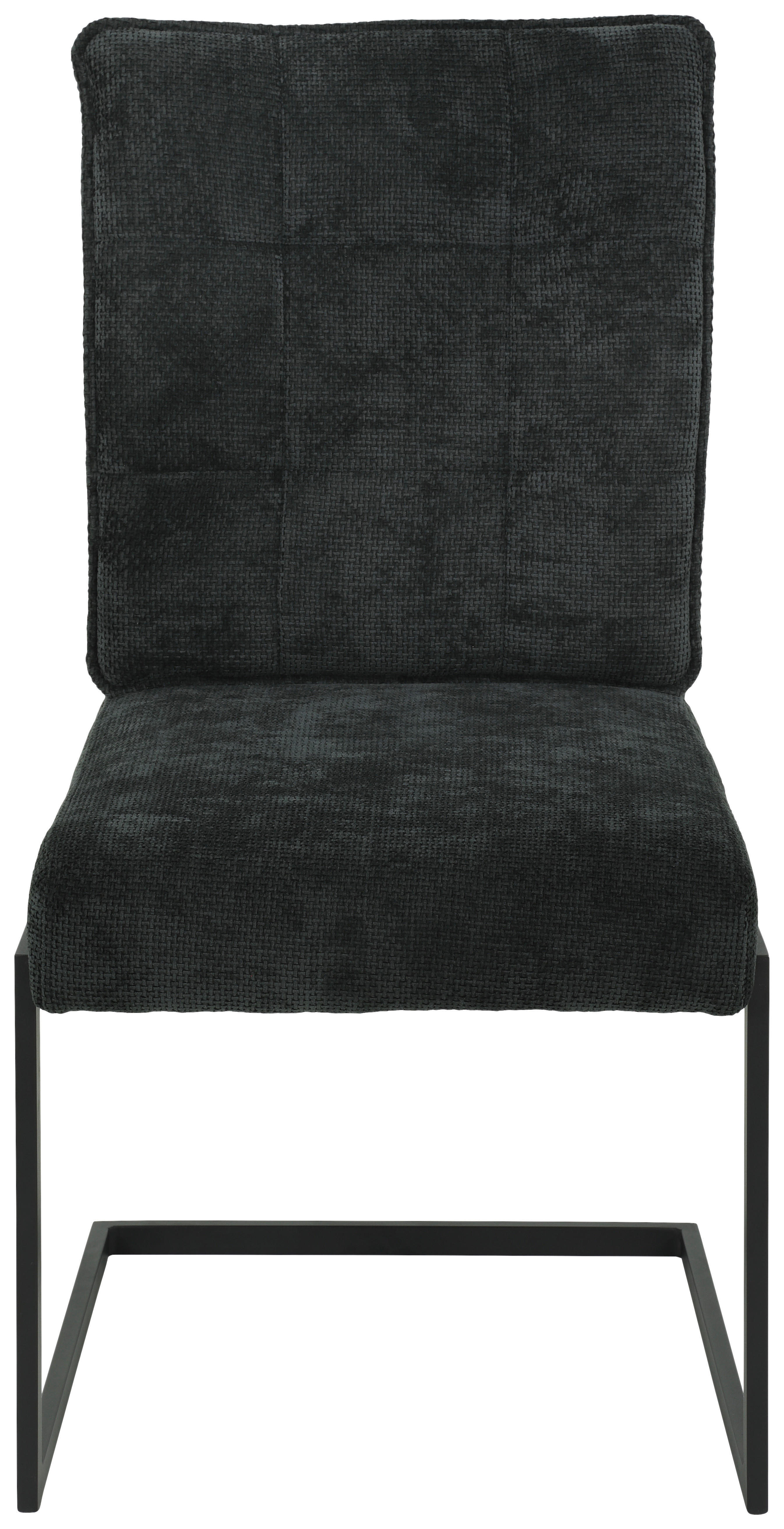 Schwingstuhl Olivia, 2er-Set anthrazit Microfaser Webstoff B/H/T: ca. 52x98x66 cm Olivia, 2er-Set - anthrazit (52,00/98,00/66,00cm) - Hela